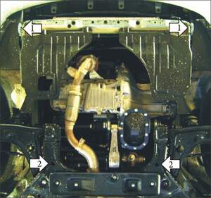 Защита MOTODOR двигателя, КПП Daewoo Gentra 2013- Седан Защита MOTODOR двигателя, КПП Daewoo Gentra 2013- Седан