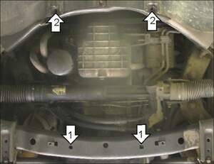 Защита MOTODOR двигателя Dodge Magnum 2004-2007 универсал