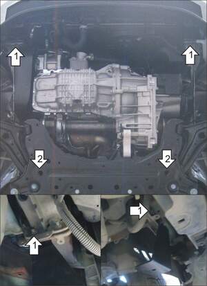 Защита MOTODOR двигателя, КПП Ford Ecosport 2014- Внедорожник