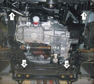 Защита MOTODOR двигателя, КПП Ford Fiesta  2001-2008 Хэтчбек