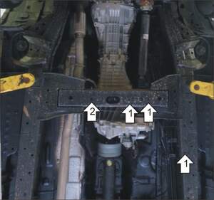 Защита MOTODOR разд.коробки Ford Ranger 2011- Пикап