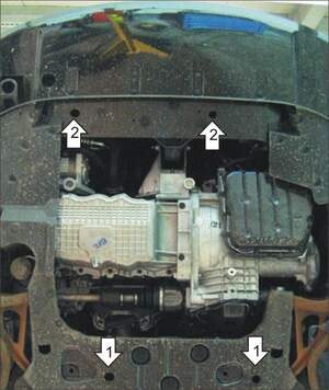 Защита MOTODOR двигателя, КПП Gaz Volga Siber 2007-2010 Седан Защита MOTODOR двигателя, КПП Gaz Volga Siber 2007-2010 Седан
