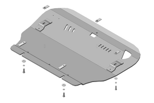 Защита MOTODOR двигателя, переднего дифференциала Great Wall Wingle 2006-2010 Пикап Защита MOTODOR двигателя, переднего дифференциала Great Wall Wingle 2006-2010 Пикап