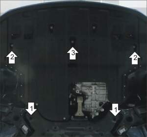 Защита MOTODOR двигателя, КПП Hyundai Elantra 2010-2017 Седан Защита MOTODOR двигателя, КПП Hyundai Elantra 2010-2017 Седан