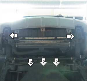 Защита MOTODOR радиатора KIA Mohave 2008- Внедорожник Защита MOTODOR радиатора KIA Mohave 2008- Внедорожник