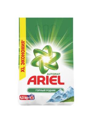 Стиральный порошок Горный Родник 4.5 кг, Ariel