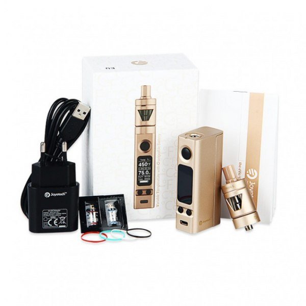 Joyetech Батарейный мод eVic VTС Mini TRON-S (в комплекте с атомайзером) Золотой